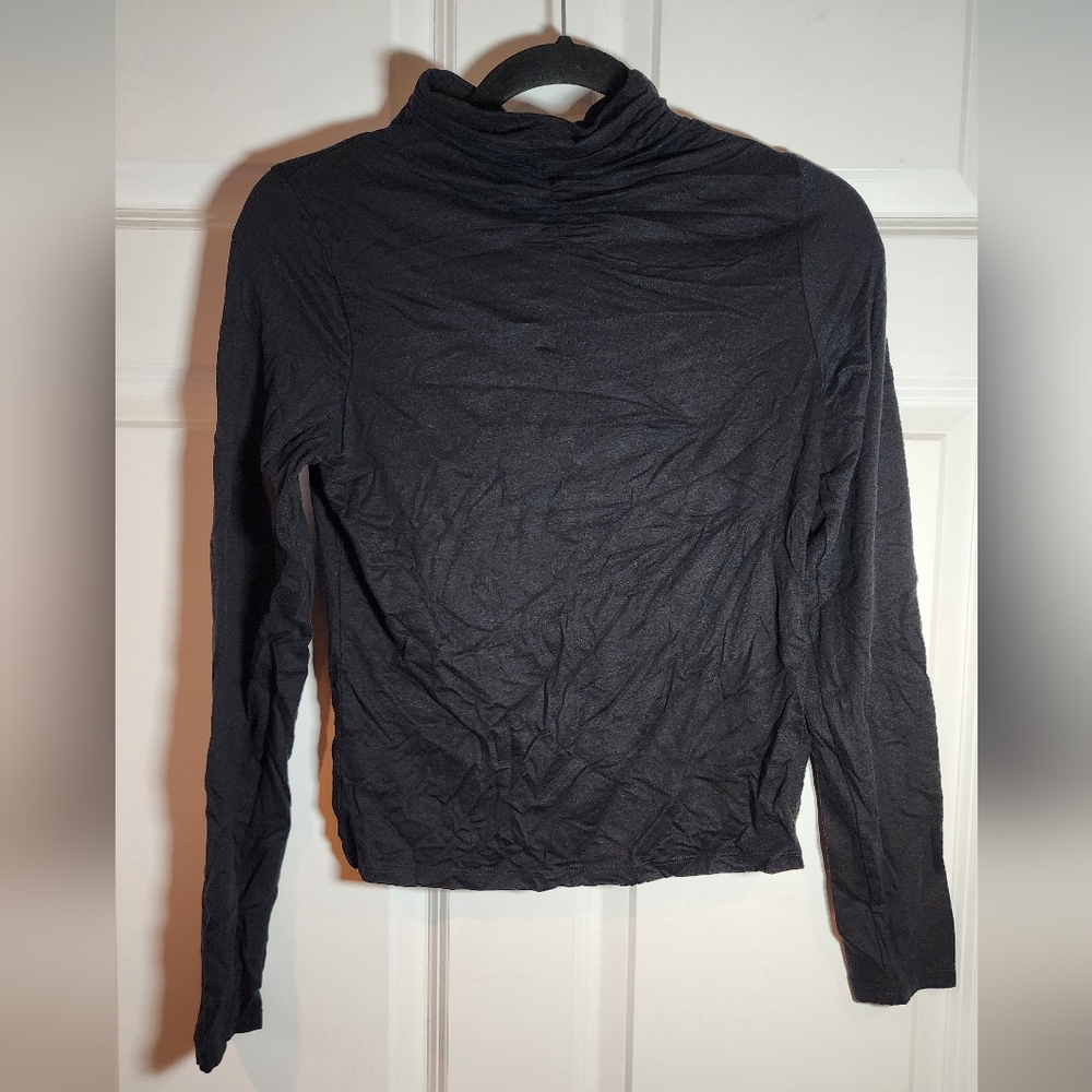 A New Day Black Lightweight Long Sleeve Turtleneck Top S